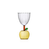 Fruits & Flowers - Stemmed Glass Apple Green 9.5 Oz