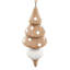 Ornement en forme de glaçon d'eucalyptus 2 x 2 x 6 po, décorations suspendues pour décorations de fêtes, ensemble de 6