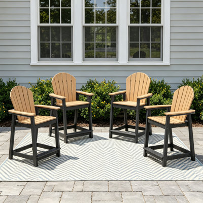 Hdpe Outdoor Adirondack Bar Chair