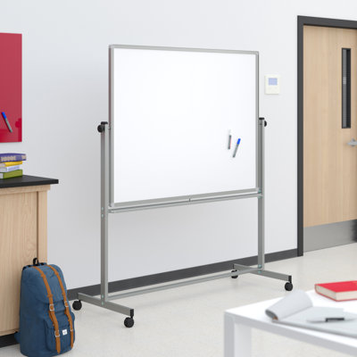Freestanding Steel Reversible Magnetic Large - 6' - 8' Whiteboard