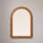 Wood Ball Framed Arched Wall Mirror-574951415-591430711