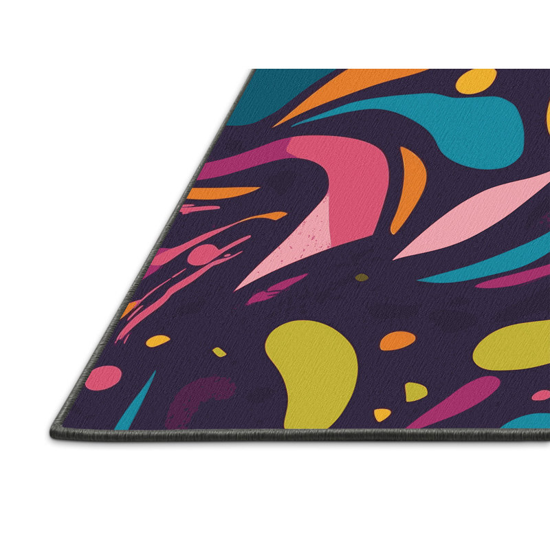 Glow Circuit Rug, Round 5'