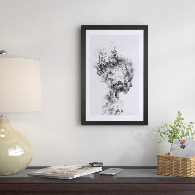 « Dissolve Me » par Dániel Taylor - reproduction sur toile, H 24 po x l 16 po, Papier dans un cadre photo, Noir