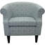Fauteuil demi-tonneau en polyester de 30,5 po Aguiniga