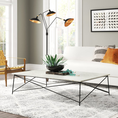 Romola Marble Top Single Coffee Table