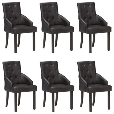 18.9'' H Genuine Leather Upholstered Acacia Armchair
