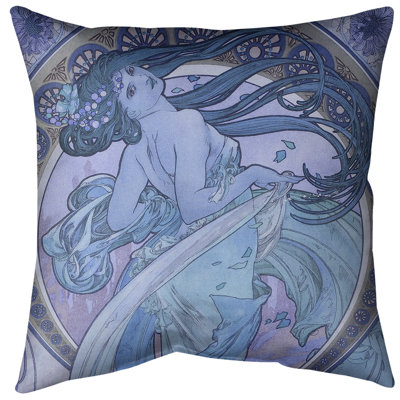 Insert de coussin décoratif alphonse mucha the danse