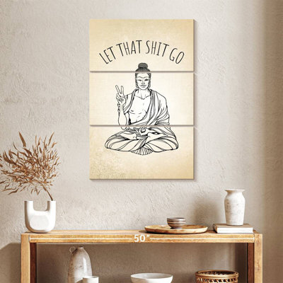 " Modern Buddha " 3 - Pieces