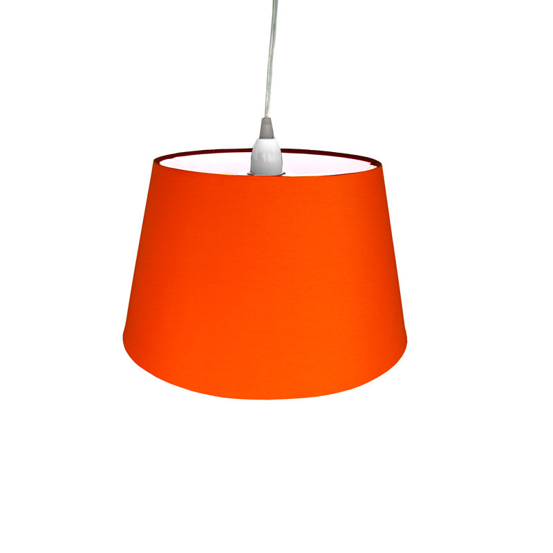 Cotton Empire Lamp Shade ( Clip On ), H16 x W25 x D25cm, Orange