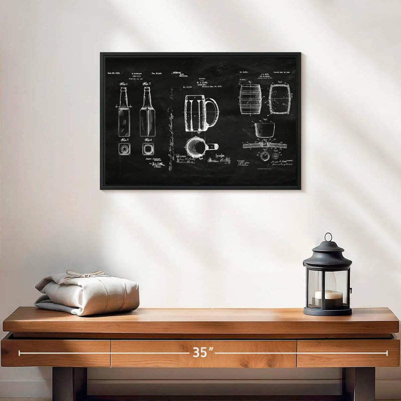 Yarlin Beer Compilation BW Patent, 13" H x 19" W