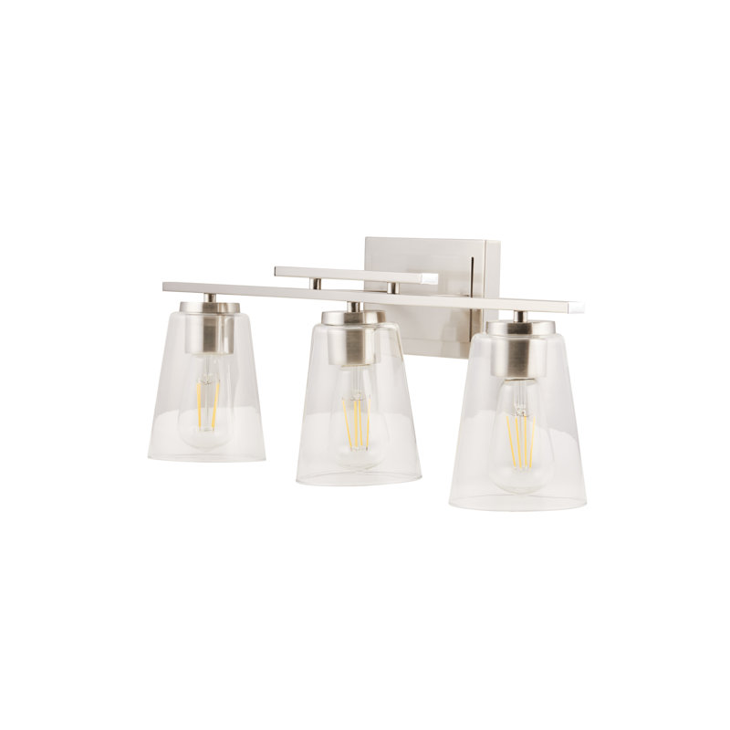 Baehr 3 - Light Dimmable Vanity Light, Brushed Nickel