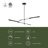 Astrid 2 - Light LED Sputnik Chandelier-63492200