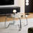 Retro Minimalist Style Metal Frame Double-layer Tempered Glass Coffee Table, , Adding A Touch Of Elegance To Your Living Room-1997247348