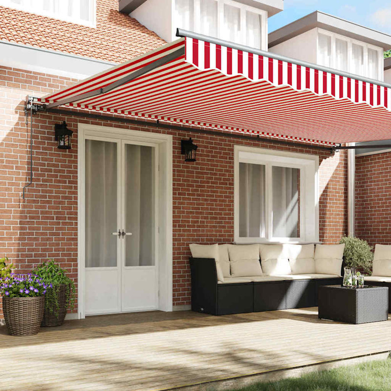 Brayden Studio 300cm W x 0cm D Fabric Cover Retractable Patio Awning