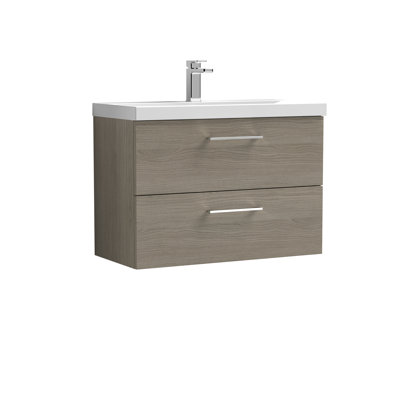 Arno 810mm Single Bathroom Vanity with Integrated Vitreous China Basin