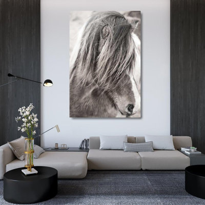 Red Barrel Studio® Marshall, Laura Gallery Wrapped Canvas Art Titled: Elska I BW
