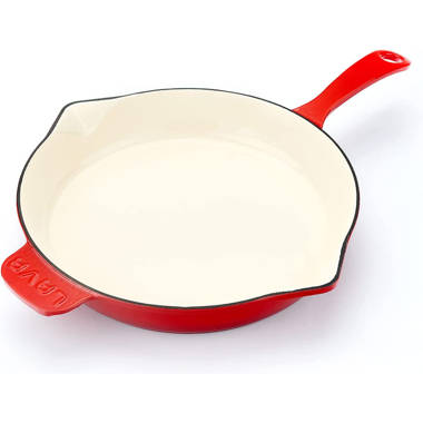 Lava Cast Iron Lava Enameled Cast Iron Skillet 6 inch-Baby Collection Pan Dish Color: Red LV Y TV 16 Shn Bb R