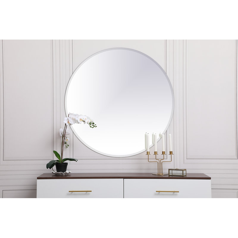 Caimen Flat Wall Mirror, 42" H x 42" W