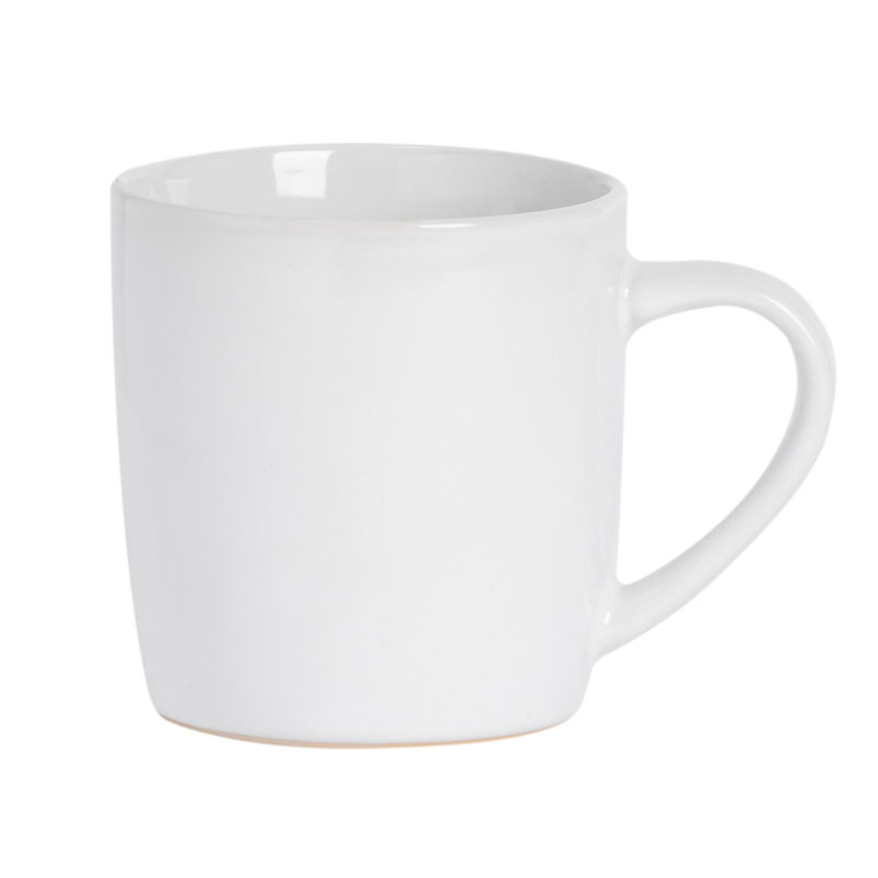 Argon Tableware - Coloured Coffee Mugs, White