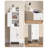 White Corner Toilet Paper Storage Cabinet With Adjustable Shelves