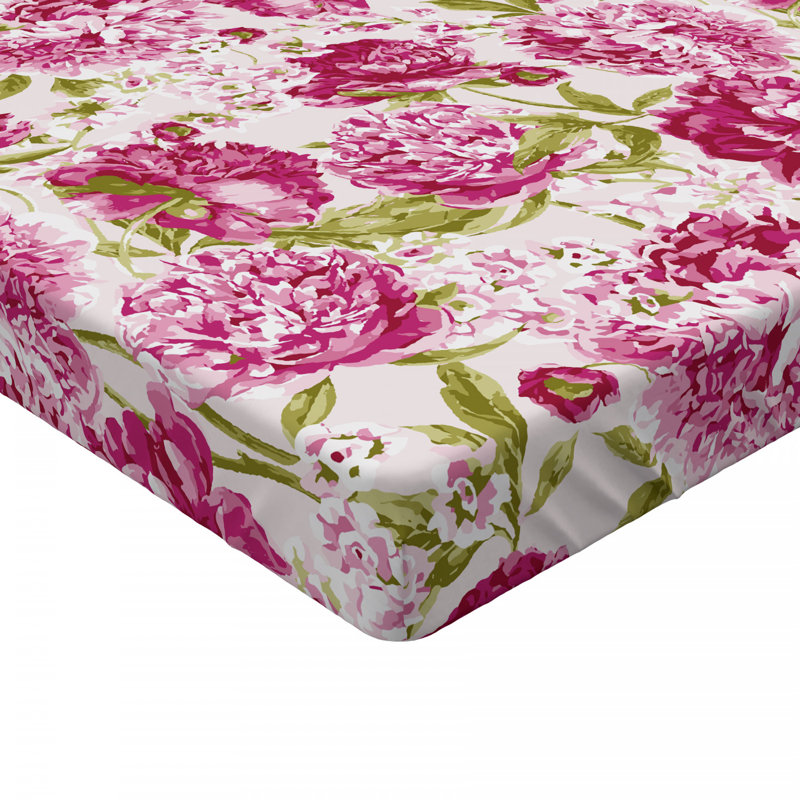Microfiber Fitted Sheet, Full Fitted Sheet, Floral