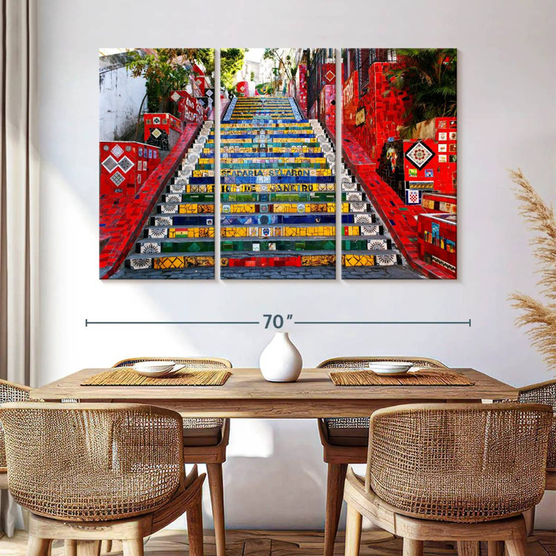 Sebbie Escadaria Selaron, 42" H x 65" W