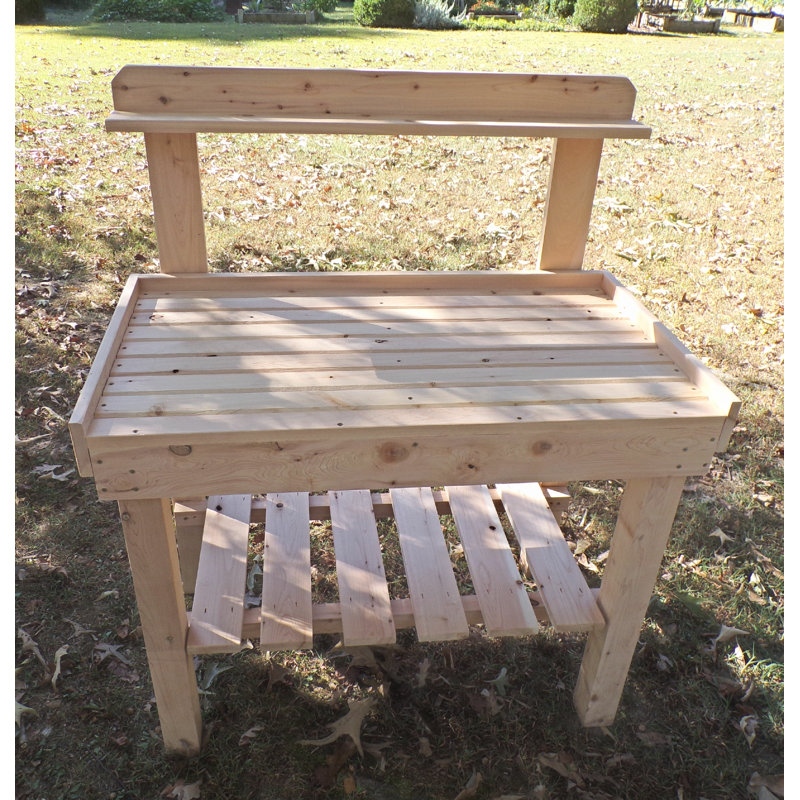 Ricardo Cedar Solid Wood Potting Bench