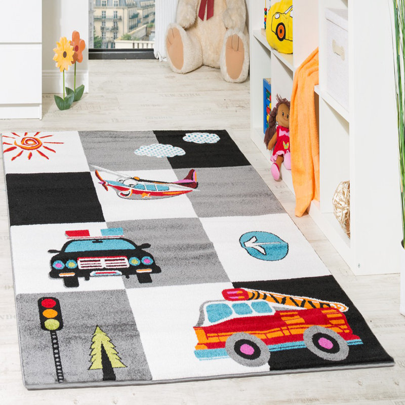 Sunnyvale Cream/Grey/Black Rug, Rectangle 120 x 170cm