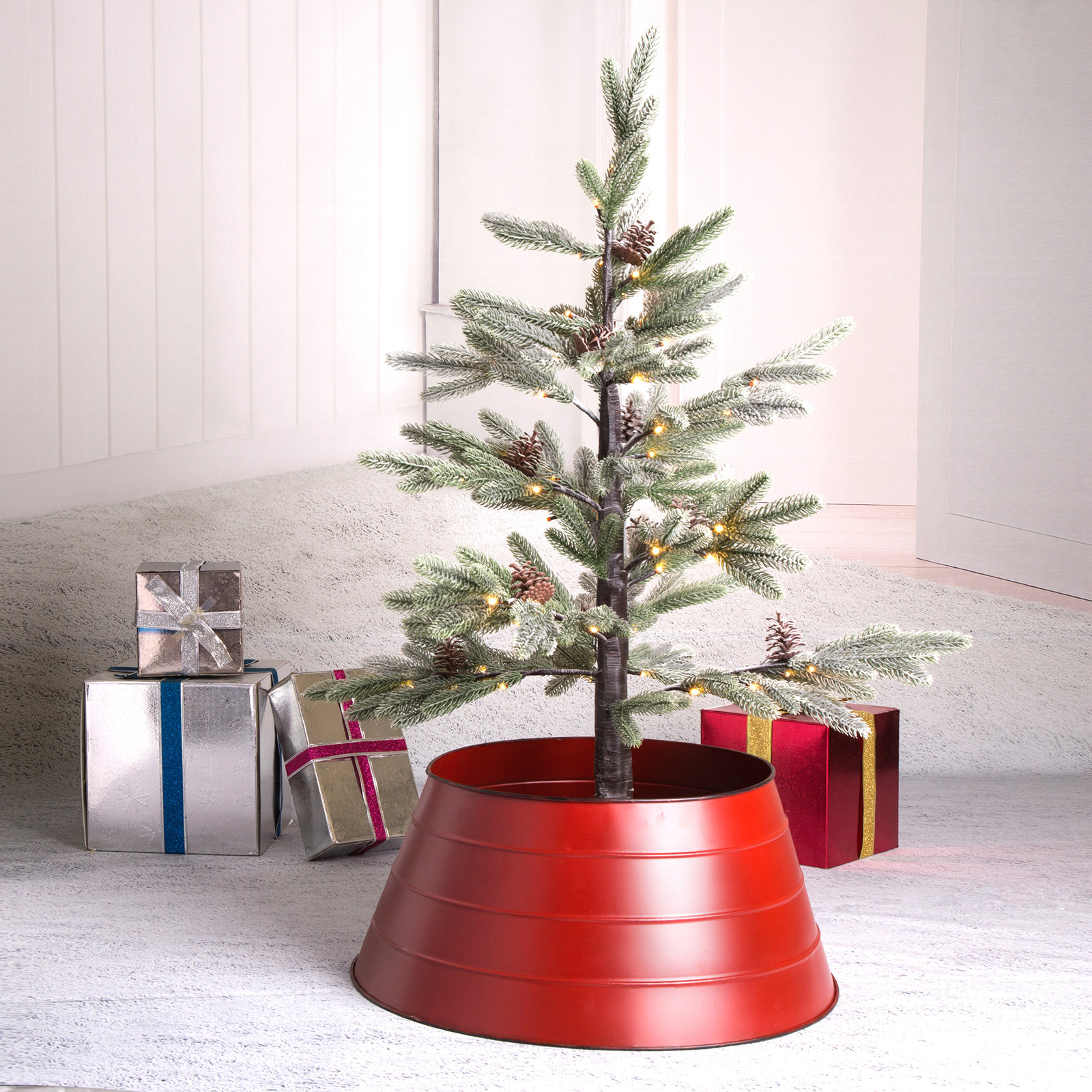 Esperio Metal Tree Collar, Red