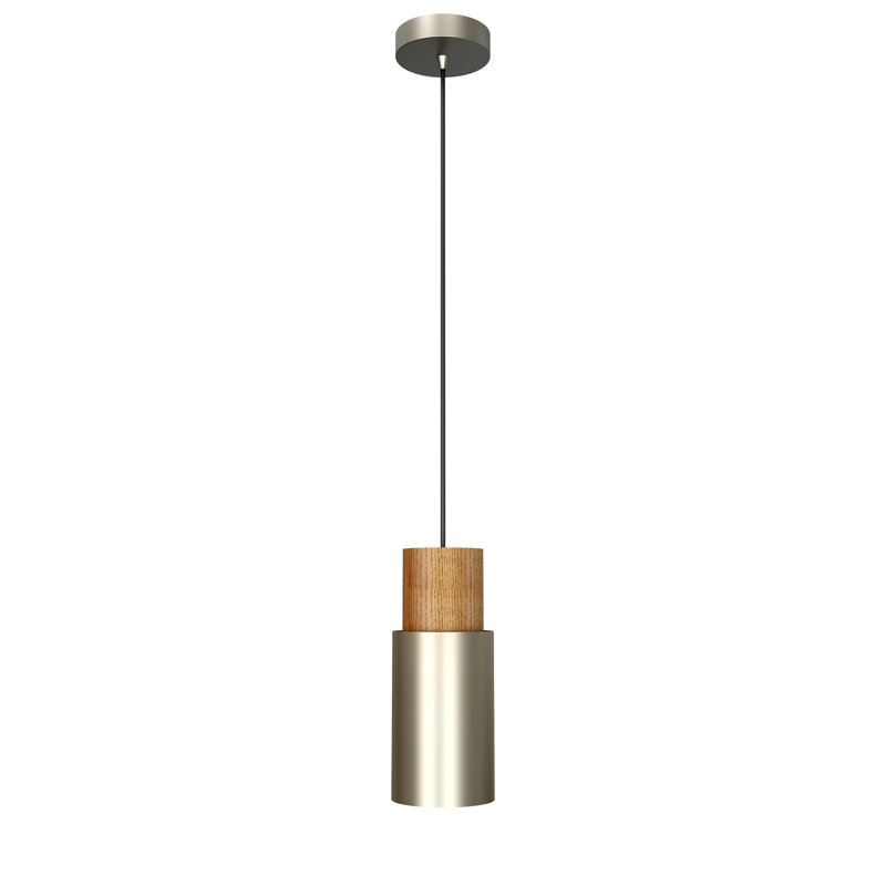 Mariano 1 - Light Cylinder Pendant, Brass