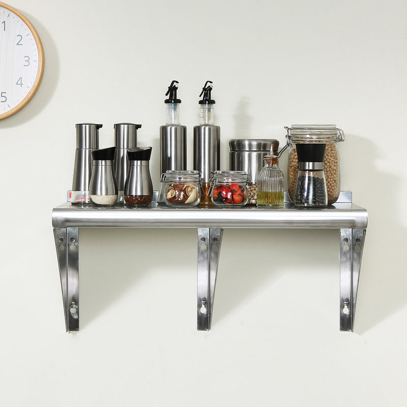 Heavy Duty Stainless Steel Wall Mounted Kitchen Shelf