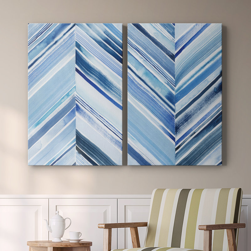Wave Crests I-Premium Gallery Wrapped Canvas -Ready to Hang, 18" H x 24" W