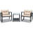 Ehrenberg 2 - Person Patio Conversation Set with Cushions-777674523
