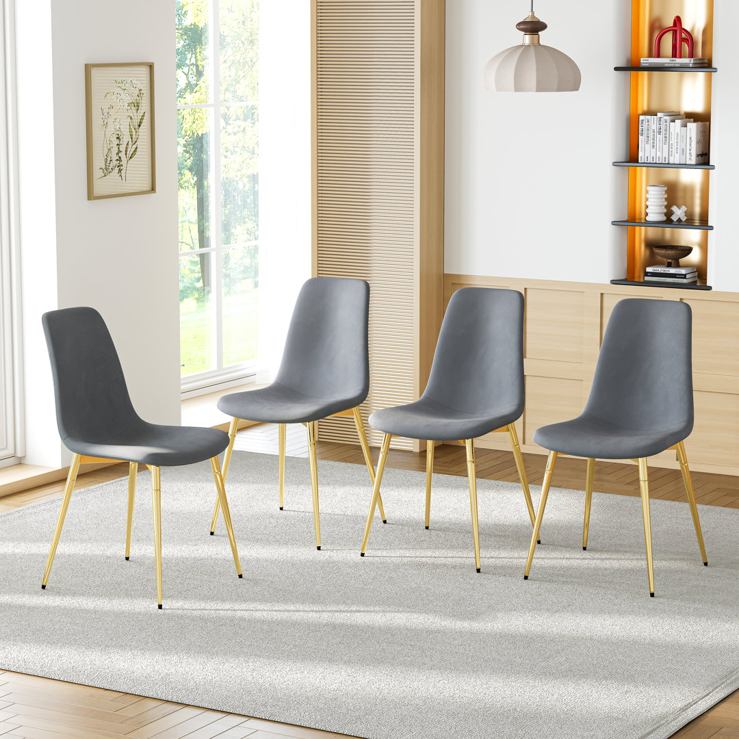 Boffa 18.9'' H Fabric Upholstered Side Chair (Set of 4) Mercer41 Upholstery