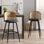 Tabouret de bar et de comptoir pivotant rembourré (ensemble de 2)-1421164561-1415708753