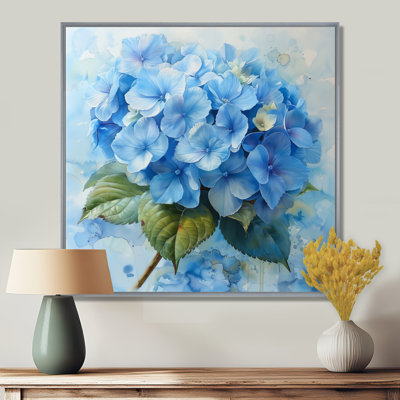 Soft Blue Hydrangea Serenade II - Hydrangea Wall Decor