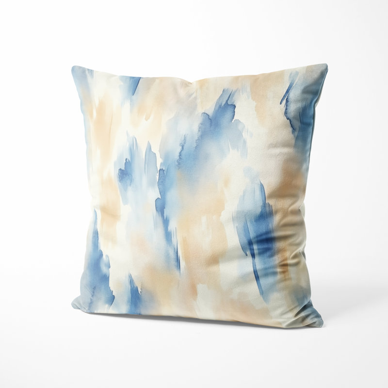 Coussin Coastal - Coussin beige, H 20 po x l 20 po