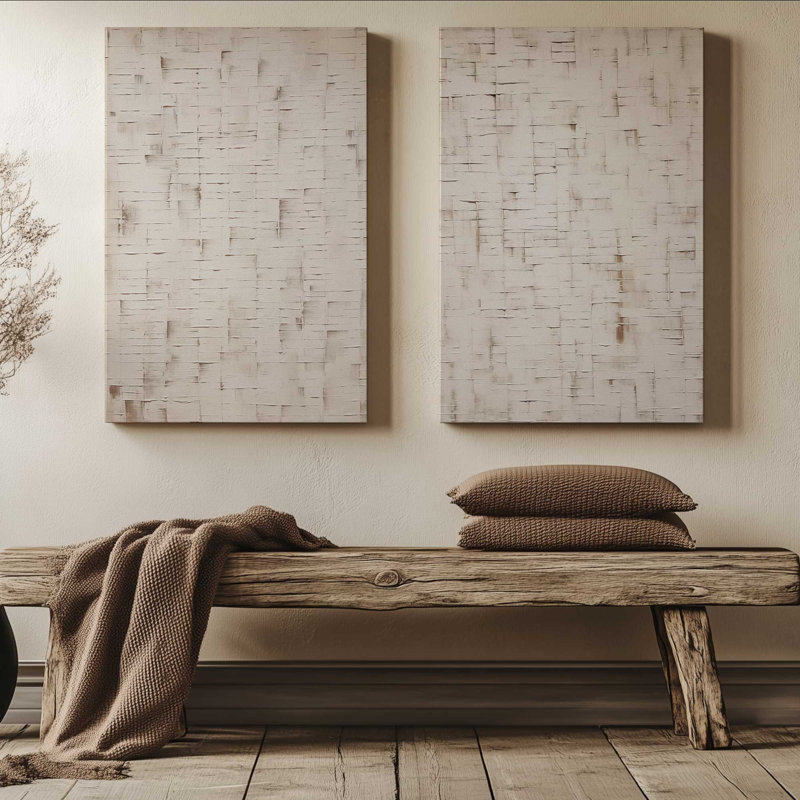 Tranquil Layers Set of 2 Canvas Prints in a Frame, Wrapped Canvas, 30" H x 40" W x 1.25" D