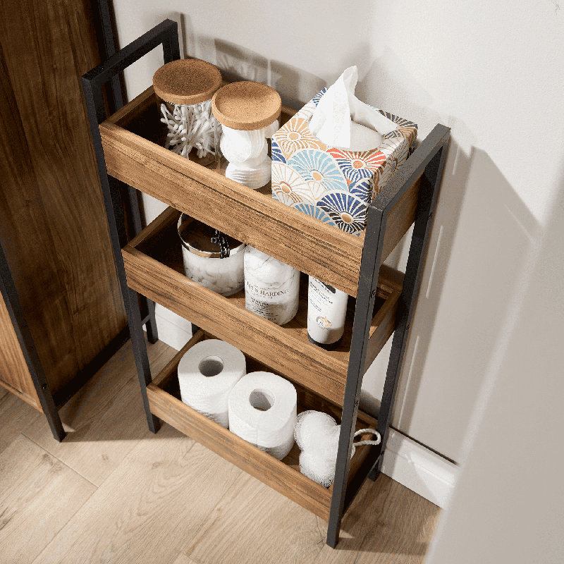 Antioco 3 Shelf Freestanding Bathroom Storage