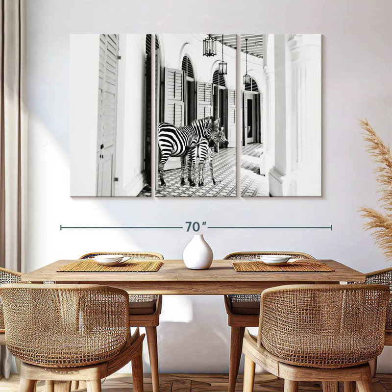 Brampt Zebra Hotel, 42" H x 65" W