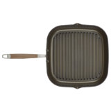 Anolon Advanced Home Hard Anodized Nonstick Deep Square Grill / Griddle Pan With Pour Spouts,11 Inch