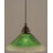 Cord Hung Mini Pendant Shown In Black Copper Finish With 10" Amber Crystal Glass-32464174-32464197-32464175