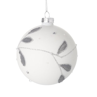 8cm Glass Bauble