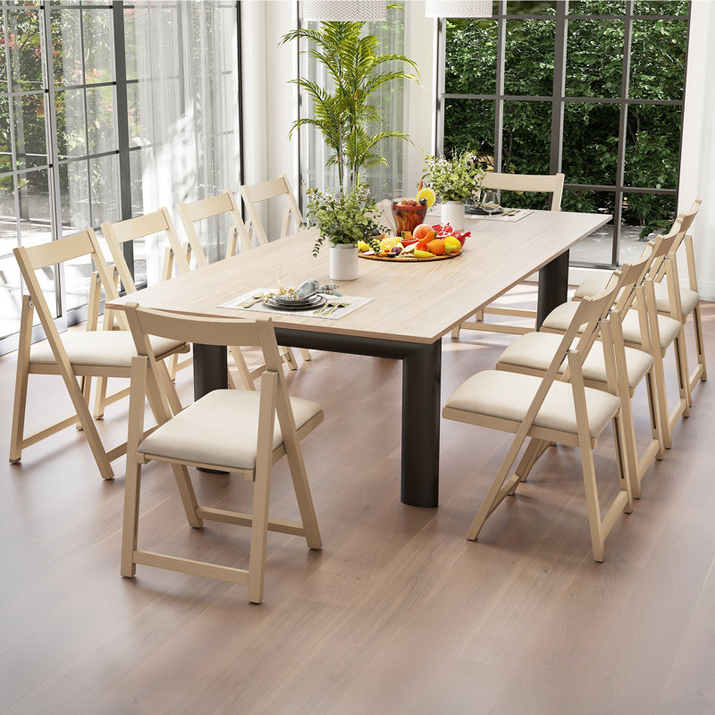 49cm H Fabric Upholstered Side Chair, Beige, 4, Beige