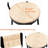 2pcs Creamy White Counter Stools, Metal Frame With Scratch Protectors, Hand Woven Paper Rope Seat, For Home Office Bar Of 2, & Ergonomic , Bathroom in 