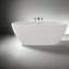 Baignoire profonde et bains tourbillons, surface solide, maison moderne