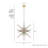 Jupiter Star 12 - Light Sputnik Sphere Hanging Ceiling Light Fixture-74777692-74777695