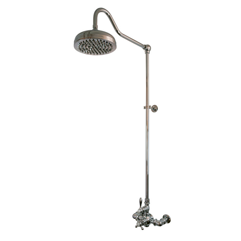 Exposed Thermostatic Shower System by Strom Living P0901N, Polished Nickel