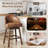 Nivelles Swivel Upholstered Faux Leather Counter Stool-837885666-837885670