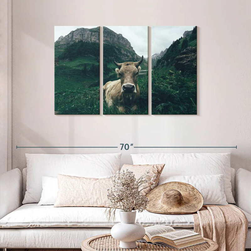 Brampt, vache des Alpes Suisses, H 28 po x l 45 po
